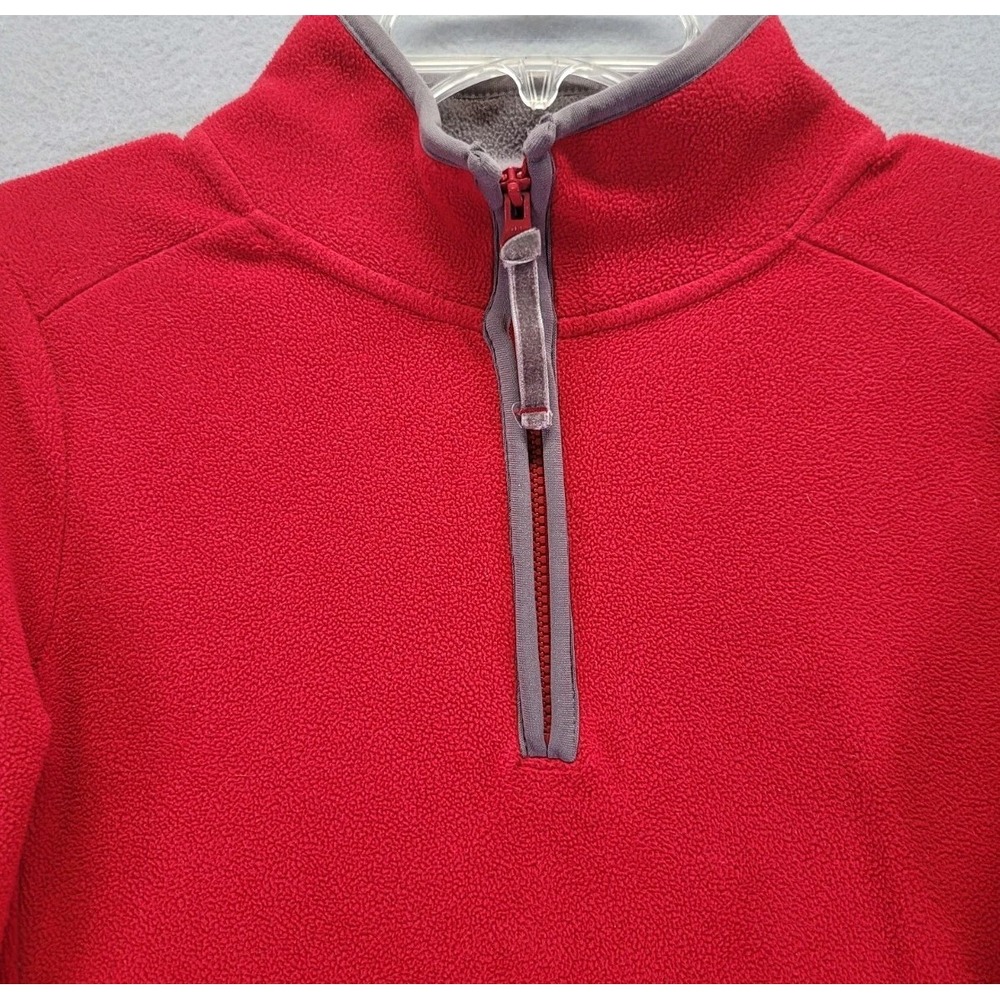 Old Navy Teddy Sweater Womens Size Small Red 1/4 Zip Casual Soft Comfy LS Fleece - Picture 2 of 9